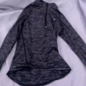 Black white and gray workout jacket